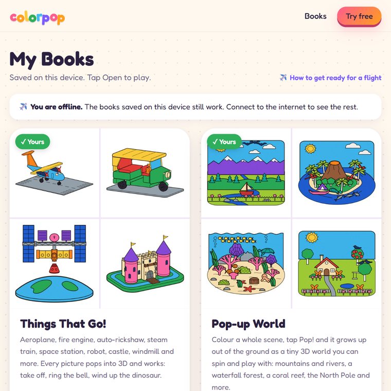 Books on the tablet with no internet